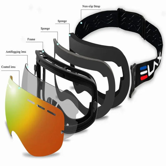 Holmenkollen briller 2023 Double Layers Anti-Fog Snowboard Ski Goggles Winter Skiing Google Ski Glasses Eyewear Snowmobile Snow Mask